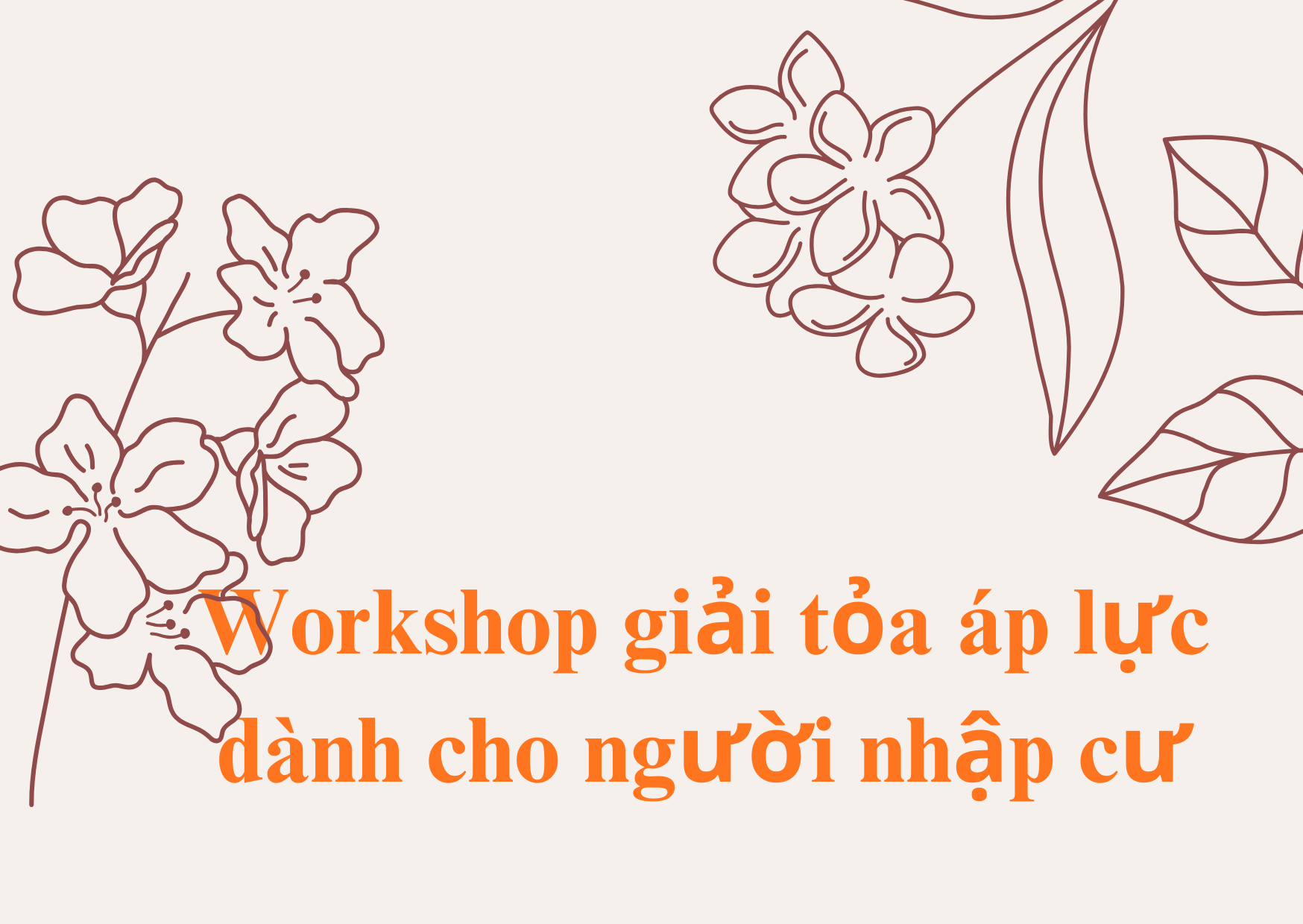 圖檔：Workshop giải tỏa áp lực dành cho người nhập cư