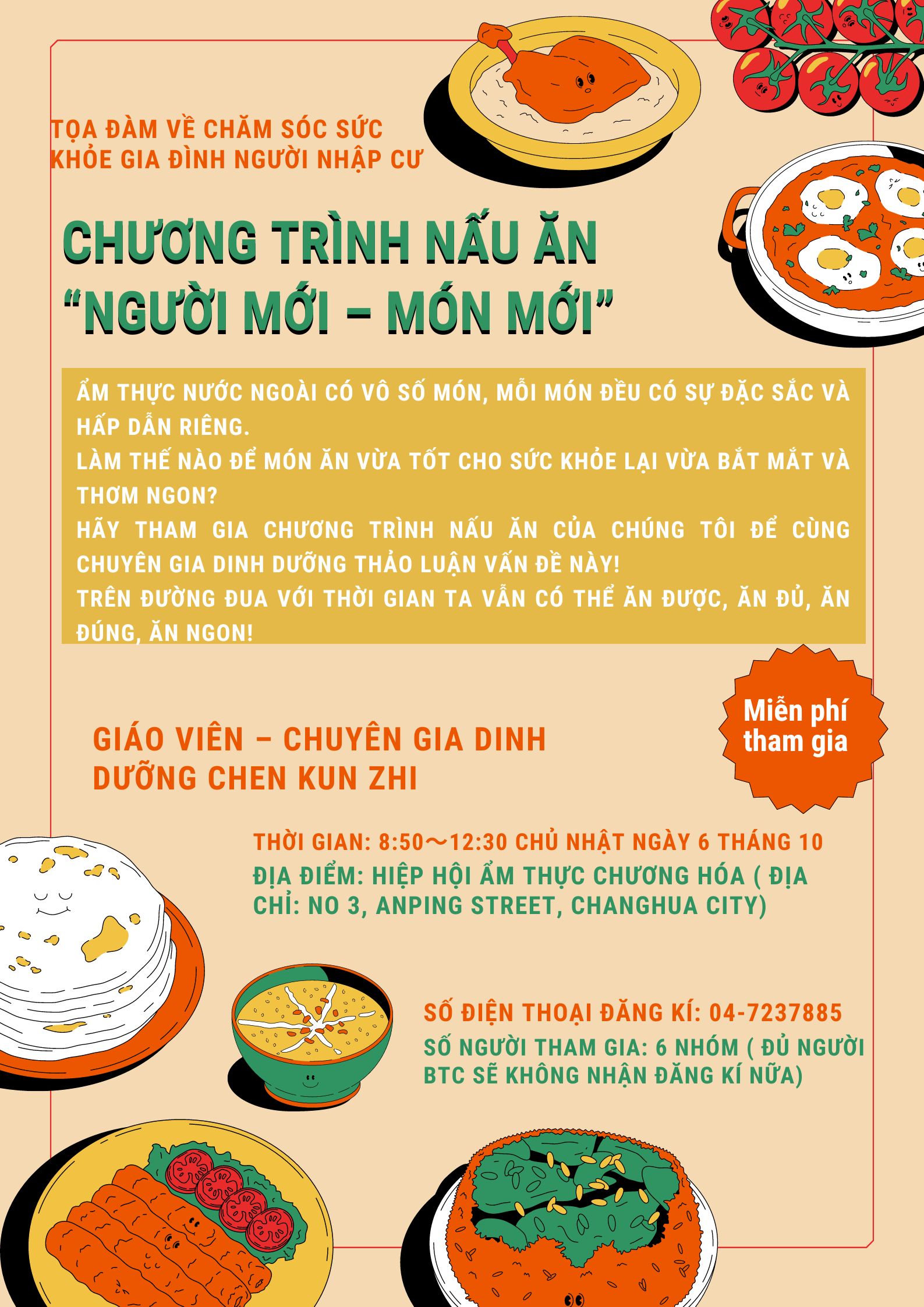 圖檔：CHƯƠNG TRÌNH NẤU ĂN “NGƯỜI MỚI – MÓN MỚI”