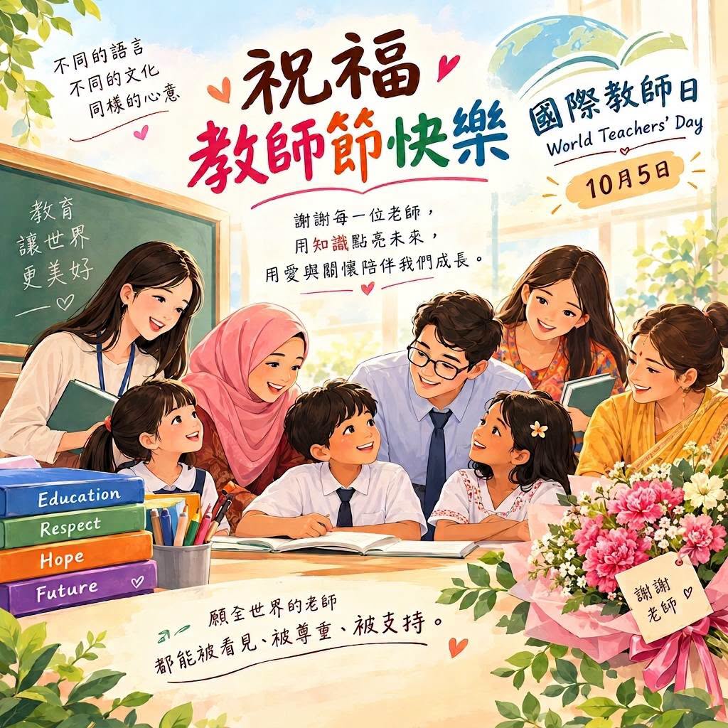 圖檔：各國教師節